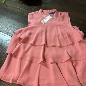 Apt. 9 Blush Pink Textured Blouse NWT